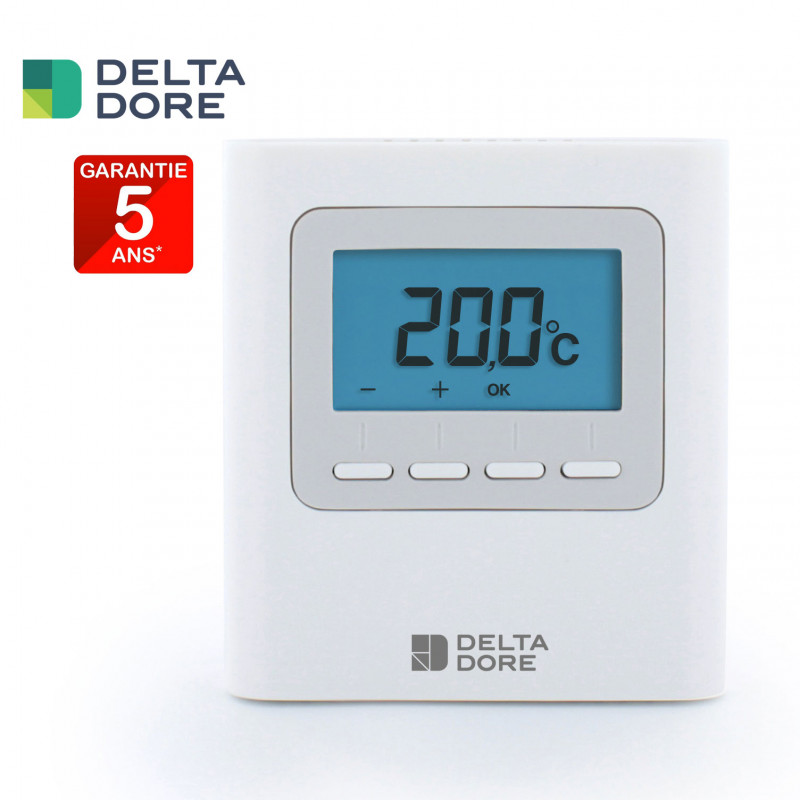 Thermostat programmable filaire simple d'utilisation - Delta Dore